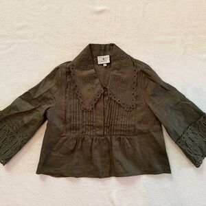 Tuckernuck Olive Blouse